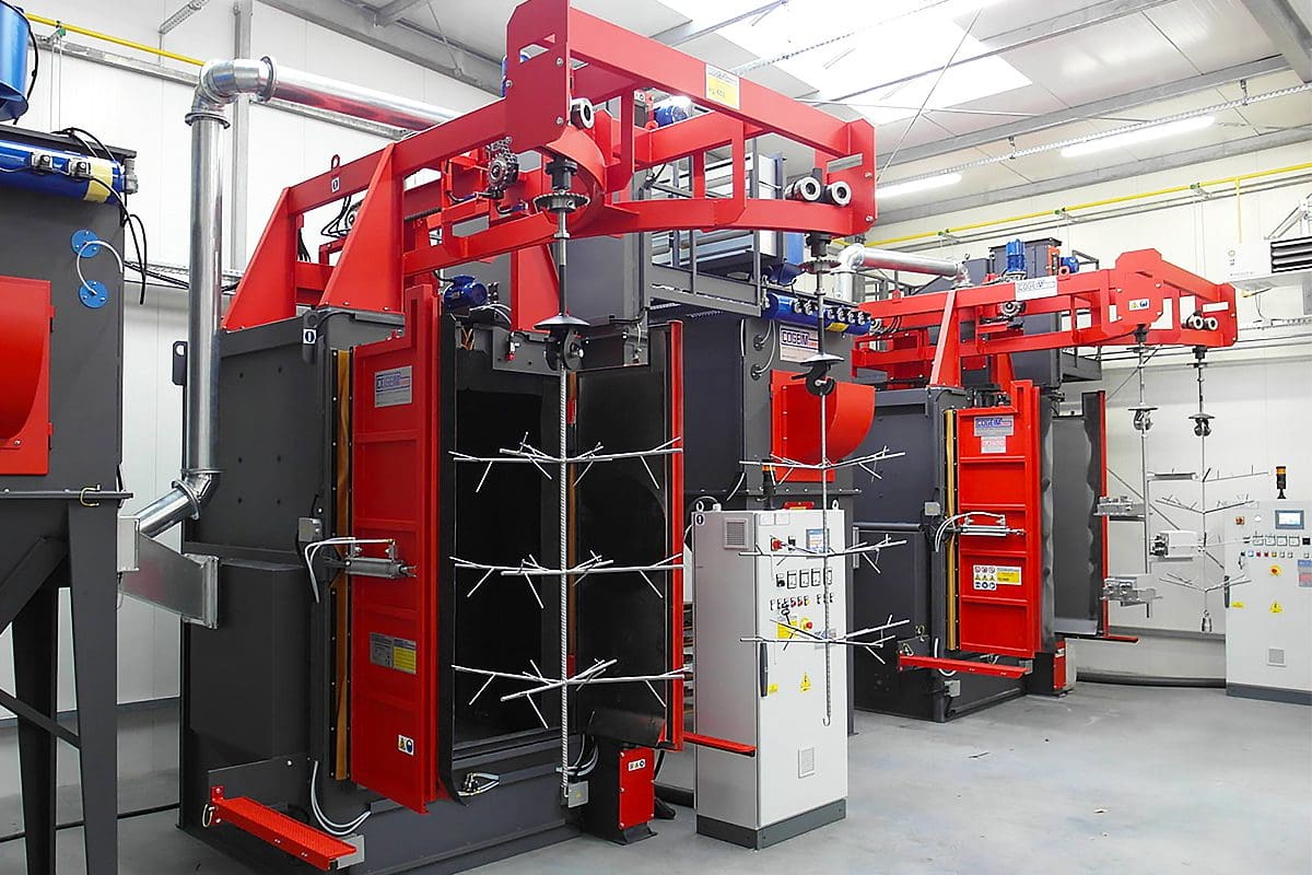 High-Quality Spinner Hanger Blast Machines from ActOn Finishing.